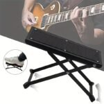 Guitar Foot Pedal, Guitar Foot Stool 4 Gears High And Low Folding, Sturdy Metal Foot Rest Non-Slip Foot Pedal, No Bending Or Stretching. Suitable For Musical Instrument Playing, Guitar Playing, Home And Other Scenes To Place Foot Rest.