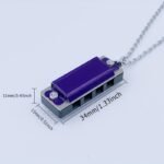 Necklace Harmonica, Four-Hole Eight-Tone Mini Harmonica, 4 Holes, 8 Tones, Playing Harmonica, Can Play Songs - Image 2