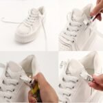 1 Pair No-Tie Shoe Laces, Diamond Cross Locks, Elastic Acetate Sneaker Laces, Easy Access Lazy Shoelaces For Casual Shoes - Image 14
