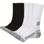Acefine 6 Pairs Of Men'S Mid-Calf Socks For Autumn And Winter, Long Tube Socks, Winter Terry Towel Socks. - Image 11