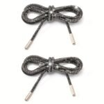 1 Pair Rhinestone Shoe Lace Luxury Rhinestone Shoelace Bright String Cross Braiding Strap Diy Drawstring - Image 3