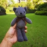 1Pc Handmade Stuffed Bear Plush - Realistic 15Cm/5.9" Soft Doll, Cute Baby / Stuffed Animal, Keychain Pendant For Wedding Birthday Party Decor, Accessory (Grey////) - Image 14