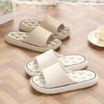 Home Slippers Summer Indoor Anti-Slip Bathroom Bathing Couple Thickened Hollow Quick-Drying Outdoor Slippers For Women - Image 7