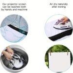 72 84 100 Inch Hd Projection Screen Foldable Anti-Wrinkle Portable Projector Movie Screen For Home Theater Outdoor Indoor Projection Screen, Portable And Foldable Projector Screen - Image 9