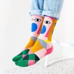 Single/Double Pack Trendy Graffiti Mid-Calf Socks - Image 4