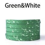 1 Pair Ink Splashing Lazy Free Tie Elastic Shoelaces, Elastic Multicolor Shoelaces With 4Pcs Metal Press Buckles - Image 19