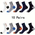 1/5/10 Pairs Of Men'S Trendy Cartoon Pattern Crew Socks, Breathable Comfy Casual Unisex Socks For Men'S Outdoor Wearing All Seasons Wearing - Image 3