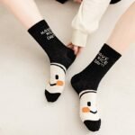 5 Pairs Of Black Joyful Face Women'S Socks - Image 7