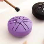 7.62Cm 6-Note Mini Ethereal Drum For Meditation, Percussion, Instruments, Music, Yoga, Education, Black/Green/Purple/Navy/Golden - Image 5