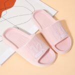 Women'S Flat Cartoon House Slippers, Solid Color Quick Drying Non-Slip Slides, Open Toe Bathroom Shoes - Image 13