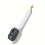 1Pc Shoe Brush With Liquid Holder, Multifunctional Shoe Brush, Press Type Shoe Washing Brush - Image 3