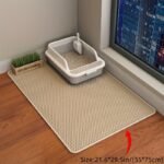 Cat Litter Mat, Beautiful Honeycomb Cat Litter Box Catcher Pad, Suitable For Cats, Odor Control Double Layer, Urine Waterproof, Washable, Phthalate-Free - Image 10