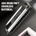 Jdr Blues Harmonica, 10-Hole C-Key, Professional Performance Grade Instrument For Beginners, Stainless Steel With Polished Finish, Classic Style, Includes Case - Image 14