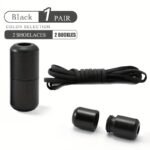 1 Pair Of Free-To-Take-Off Shoe Laces With Capsule Buckle And Elasticity, Lazy Person'S Laces, Fashionable Laces Suitable For Board Shoes And Sports Shoes - Image 3