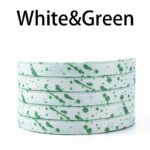 1 Pair Ink Splashing Lazy Free Tie Elastic Shoelaces, Elastic Multicolor Shoelaces With 4Pcs Metal Press Buckles - Image 13