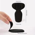 1 Pair 2-In-1 T-Shaped Foam Heel Stickers For Women'S High Heels, Half Size Pads With Thickened Anti-Slip And Anti-Fraying Shoe Heel Inserts - Image 4