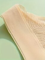 Contrast Lace Wireless Bra, Comfy & Breathable Criss Cross Back Bra, Women'S Lingerie & Underwear - Image 10