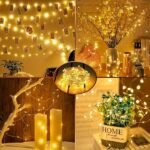 Pack Of 6 Small Square Box Copper Wire Lights Mini Led Fairy Light Battery Powered Copper Wire Lights Silvery Wire Christmas String Lights With 3 Modes Flashing For Bedroom Party Indoor Valentine'S Day Easter Wreath Decoration, Warm Color / White / Color - Image 4