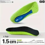 1.5-3.5Cm (0.59-1.38In) Invisible Height Increase Insoles Light Weight Soft Elastic Arch Support Breathable Heel Lifting Inserts Arch Support Heel Lift Memory Foam Shoe Pads Orthopedic Soles - Image 3