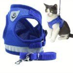 Breathable Cat Harness And Leash Set, Escape Proof Pet Clothes Kitten Puppy Dogs Vest Adjustable Easy Control Reflective Cat Harness - Image 10
