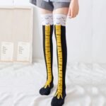 Men'S Unisex Cute Novelty Cartoon Chicken Leg Pattern Knee High Socks, Breathable Comfy Casual For Men'S Outdoor Wearing All Seasons Wearing - Image 2