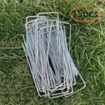 15/25Pcs Galvanized Garden Landscape Pin, U-Shaped Lawn Fabric Landscape Pin For Safety Garden Flower Plants Supplies, Garden Balcony Planting Supplies, Planters & Container Accessories - Image 3