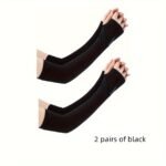 1/2/2 Pairs/3 Pairs Of Nylon Protective Ice Sleeves For Both Men And Women, Which Can Be Used To Cover Thumbs And Arms. Outdoor Activities Such As Driving, Cycling, Running, Fishing, And Ball Sports Require Hand And Arm Protection. - Image 12