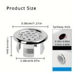 4Pcs Plastic Overflow Rings For Kitchen & Bathroom Sinks - Decorative Basin Trim Accessories - Image 4