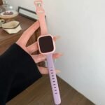 2Pcs Women Men Cute Soft Silicone Sports Watch Strap Adjustable Waterproof Wristbands & 1Pc Silicone Protective Case, For Apple Watch Band 38/40/41/42/44/45/46/49Mm, For Apple Watch Series Ultra/Se/11/10/9/8/7/6/5/4/3/2/1, Intelligent Watch Accessories - Image 14