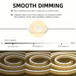 Fomzze Smart Touch Control Led Neon Lights Strip - Usb-Powered Dimmable Rgb-Free Color-Changing (White) Flexible Led Light With App-Like Touch Dimmer For Tv Backlight, Bedroom, Cabinets, Diy Decor - Plug & Play Usb Cable - Image 6