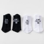 1Pari Unisex "I'M Lost Too" Print Funny Novelty Socks Great Gift For Men Women - Image 14