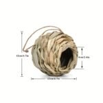 2Pcs/3Pcs/4Pcs Hand Woven Hummingbird Nest House - Perfect For Outdoor Garden And Yard, Ball Shape Design For Comfortable Nesting - Image 2