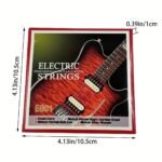 Guitar Strings For Electric Guitar - Nickel-Plated Hight-Carbon Steel -Alloy Wound String -Quality Steel Core -6 Strings/ Set ( E-1St-0.02Cm/ B-2Nd-0.03Cm/ G-3Rd-0.04Cm/ D-4Th-0.06Cm/ A-5Th-0.08Cm/ E-6Th-0.11Cm ) - Image 2