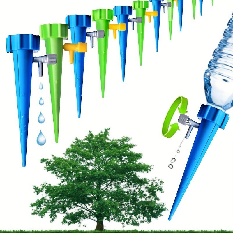 product-Fancyalgo-VirtualModelMatting-e2e416ff4115adb7a04624e058974cce.jpg Automatic Watering Device Water Seepage Device Lazy Watering Device For Flower Pots And Plants Water Dripper Watering Device With Automatic Control Of Water Dropping Speed, A Set Of 10Pcs - Image 1