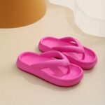 Wholesale Women'S Soft Sole Slides - Eva Flip-Flops With Thick Cushioned Insoles, All-Season Indoor/Outdoor Beach Slippers In Beige, White, Yellow, Pink, Black, Orange, Light Green, And Light Blue, Indoor Slippers | Stylish Slippers | Eva Material - Image 27
