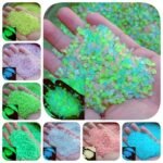 1000Pcs Luminous Stones, Resin Glow In The Dark Rocks For Halloween Decor, Micro Landscape, Bonsai Decor, Pathway, Aquarium, Lawn, Yard, Fall Decor
