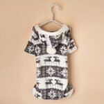 1Pc Pet Christmas Reindeer Graphic Pajamas Hooded Jumpsuit For Puppy, Toy And Small Dog For Stocking Stuffers - Image 9
