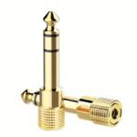2Pcs Heavy-Duty Gold Plated Audio Adapter Connectors - Professional Dual Channel (Stereo) Adapter With Male To Female & Female To Male - Compatible With Guitar, Amplifier, Mixer, Headphones - For Live Sound, Studio, Home Theater - Durable Construction, Studio Equipment, Textured Grip Design, Highquality Connectors, Sound Engineers, Live Sound Setup, Compact Design, Sturdy Build, Sound Technicians - Image 10