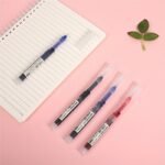 10Pcs/Straight Liquid Ball Pen Quick Drying Test Signature Gel Pen 0.5Mm Black Blue Ink School Office Student Ball Pen Stationery School Rollerball Pen - Image 10