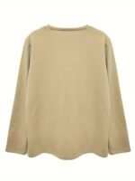 Be Kind Print T-Shirt, Casual Crew Neck Long Sleeve Top For Spring & Fall, Women'S Clothing - Image 8