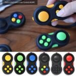 8-Function Fidget Game Controller, Rubberized Stress Relief Handheld Gadget With Lanyard, Multi-Color Plastic, Focus Toy For Anxiety Reduction - Image 10