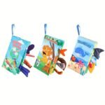 Diikamiiok Colorful Cloth Books For Youngsters - Engaging Visual & Auditory Training With Cartoon Animal Tails, Soft Polyester, Ideal For Ages 12-72 Months, Youngsters Learning Toys - Image 10