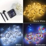 1Pc Solar Curtain Fairy Light -100/200/300 Led, 8 Lighting Modes, Warm White - Very Suitable For Outdoor Terraces, Courtyard Gardens, Bedrooms, Party Decorations, Solar Charging, Durable Structure, Holiday Gifts, Christmas Lights, Outdoor Lighting - Image 18