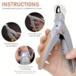 Pet Nail Clippers For Cats & Dogs - Easy-To-Use Led Lighted Nail Trimmer With Ergonomic Handle, Battery-Powered (Button Cell) For Safe & Precise Grooming, Pet Grooming Tool, Sleek Clipper Design, Durable Clipper Blade - Image 6