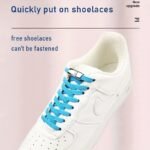 4Pcs Shoelaces And No Tie Shoelaces Buckle Set, Elastic Laces For Sneake, Men'S And Women'S Adult Widened Flat Shoelace For Shoes For King'S Day - Image 12