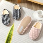 Women'S Indoor Plush Lined Flat Slippers, Warm & Comfy Closed Toe Slides Shoes, House Non-Slip Shoes - Image 10