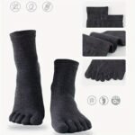 1/5 Pair Men'S Breathable Sweat Socks Toe Socks, Novelty Socks, Sports Socks - Image 2