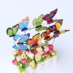 10Pcs Colorful Butterfly Stakes, 3D Artificial Butterfly Decor, Garden & Patio Decor, Random Pattern - Image 7