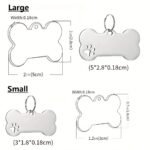 Custom Personalized Engraved Dog Id Tags, Custom Engraved Dog Bone Name Tags For Puppy Small Medium Pet Dogs With Phone Number - Image 2