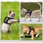 Tactical Cat Vest With Adjustable Straps & Red Cross Patch - Durable 600D Nylon Chest Harness For Small Dogs & Cats, Secure Leash Attachment, Ergonomic Design For Training & Outdoor Adventures, Cat Vest Harness, Adventure Pet Gear, Sturdy Construction - Image 4